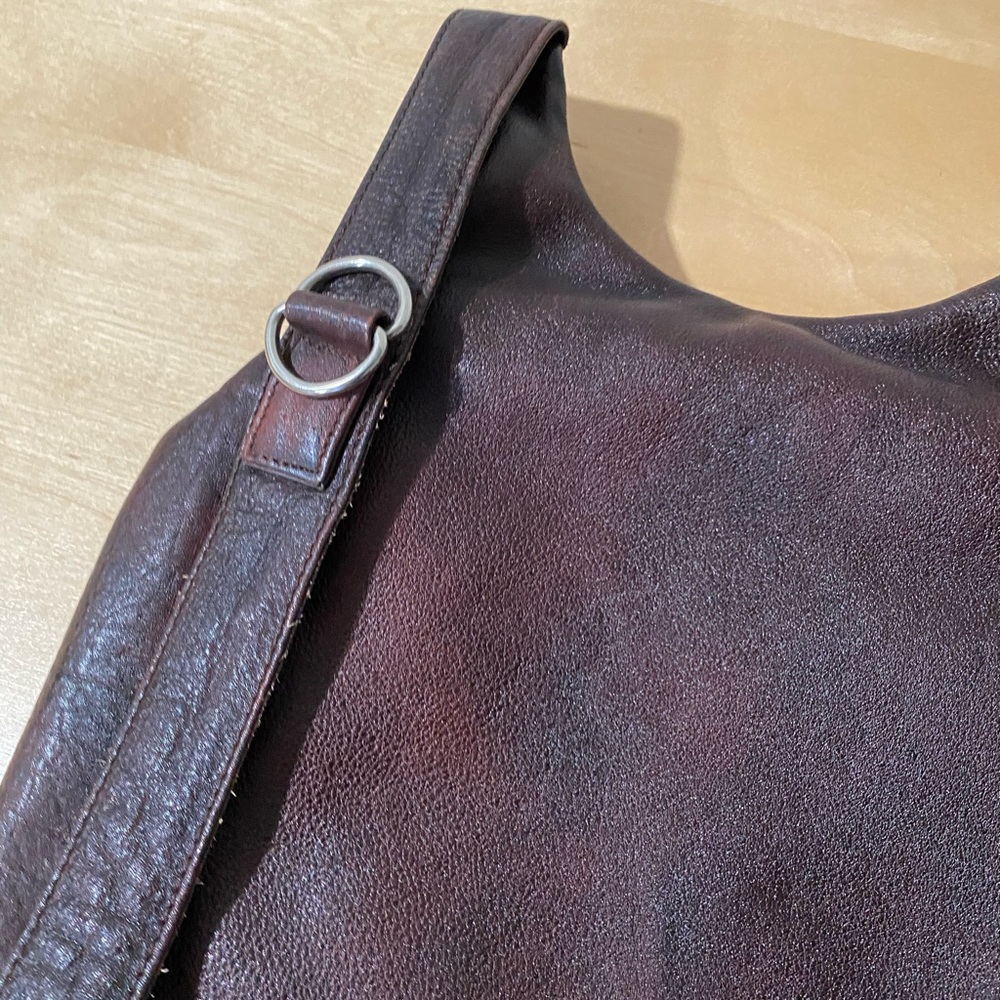 Faux Leather Travel Backpack Brown - Picture 5 of 13